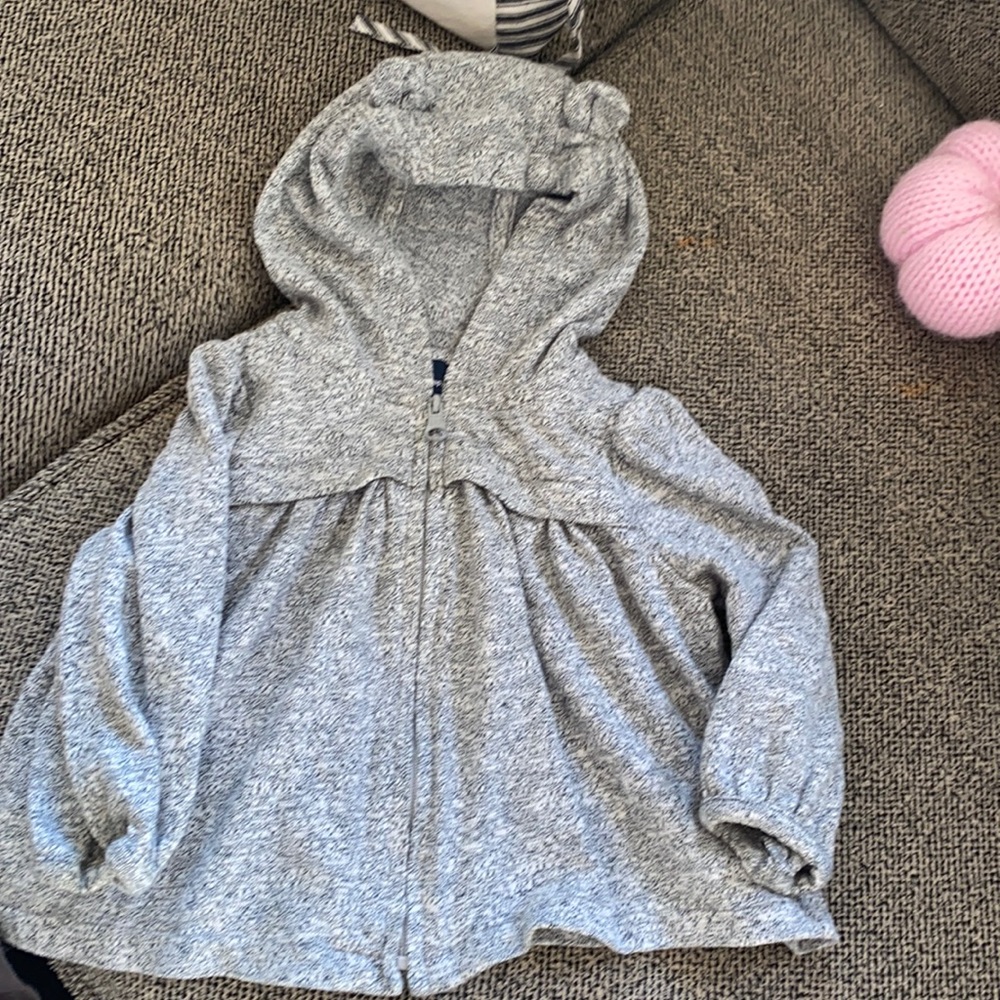 Gap baby hoodie 6-12 months heathered gray